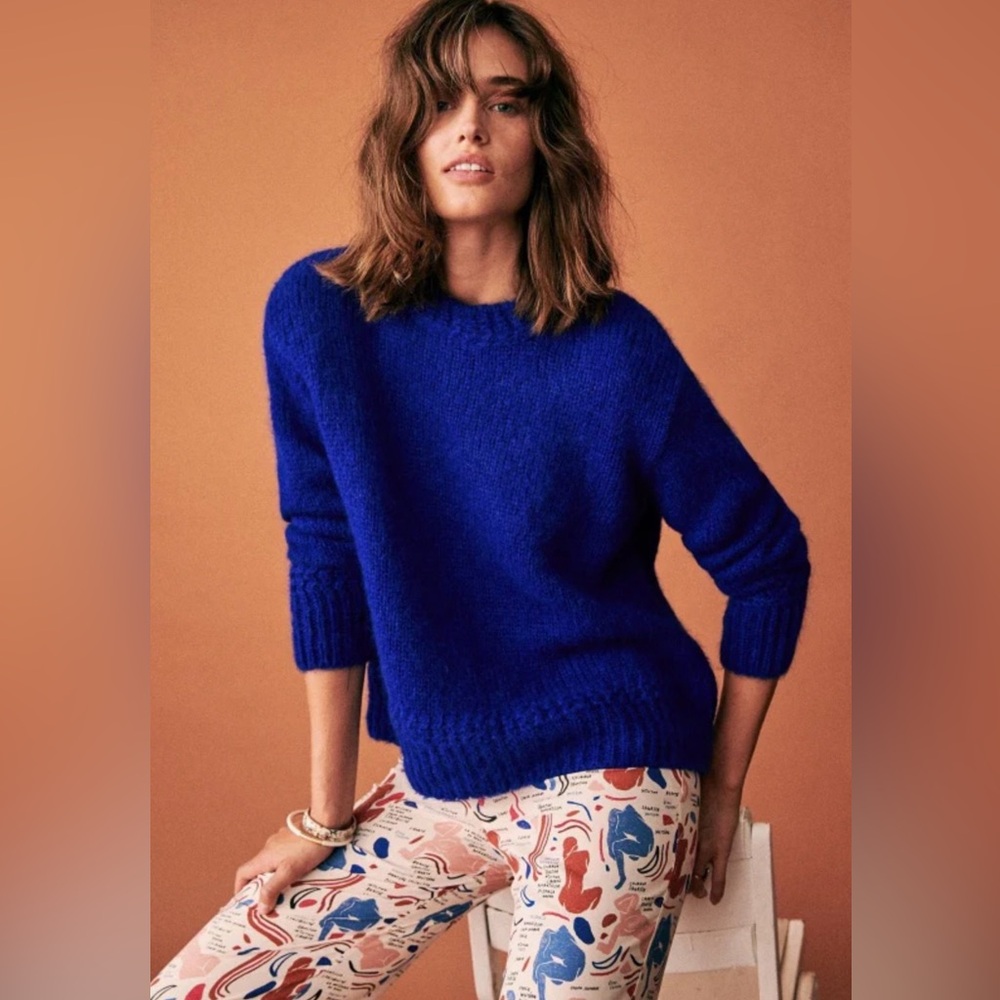 Sezane cobalt blue Chuck jumper